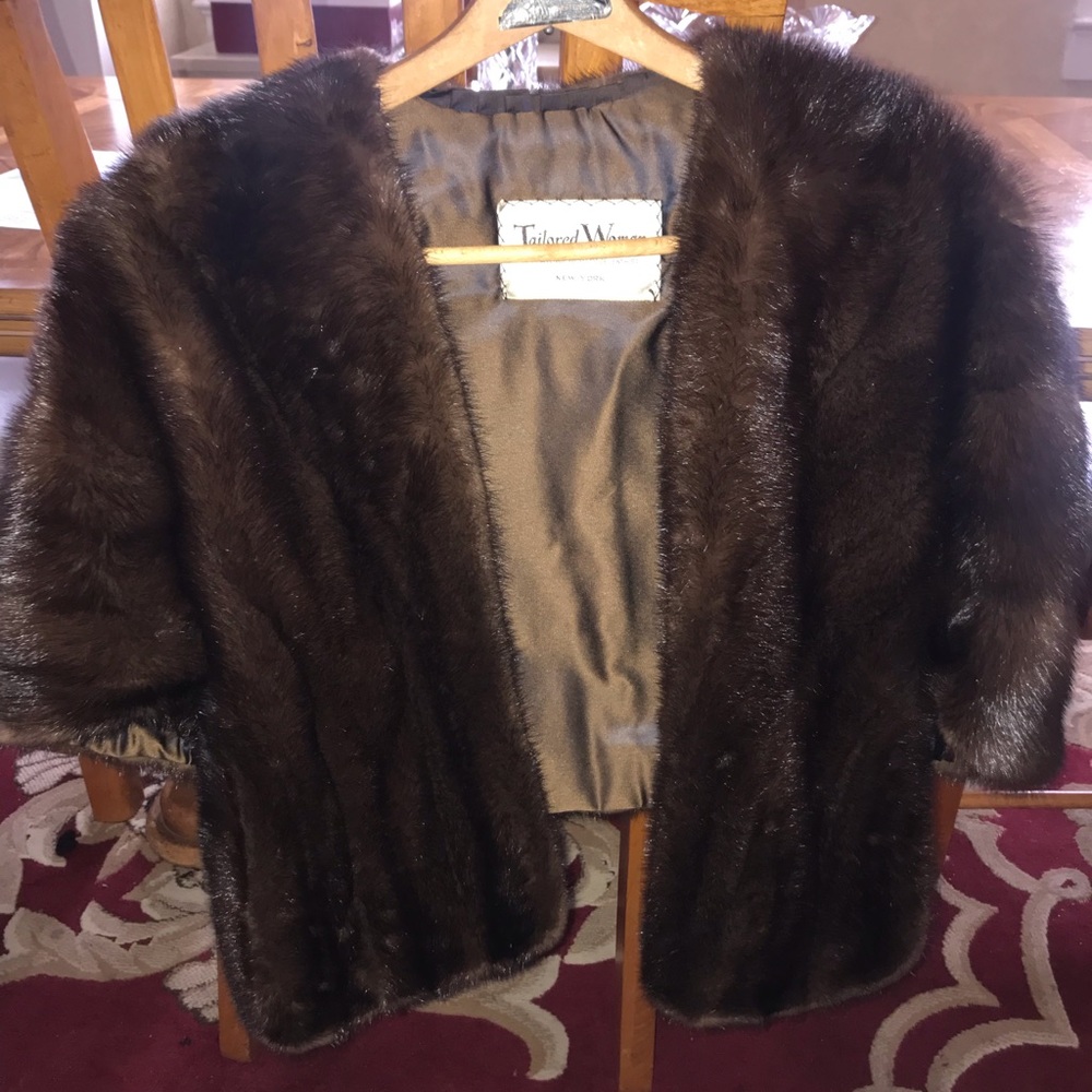 Mink Fur Shawl - image 1